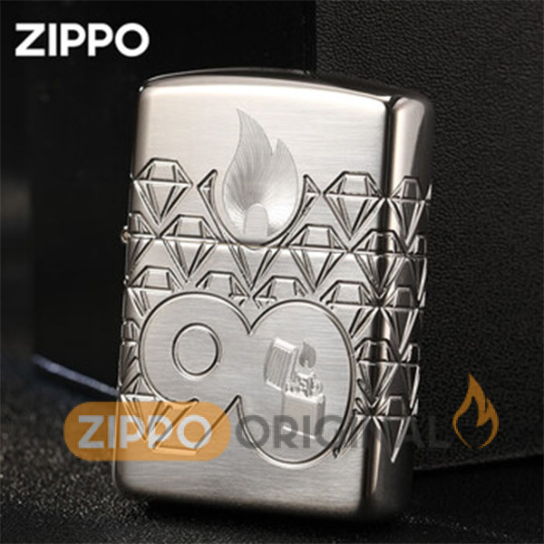 زیپو اصل نقره کد 48461 سالگرد 90 سالگی