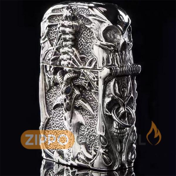 زیپو اصل مدل Lich King Skull