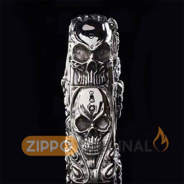 زیپو اصل مدل Lich King Skull