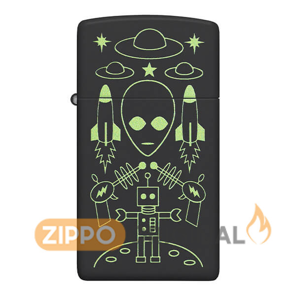 زیپو اصل کد 46691 اسلیم- Alien Invasion