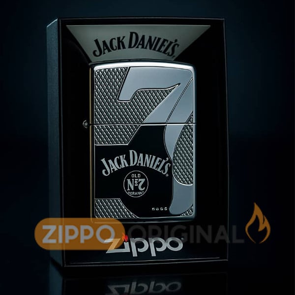 زیپو اصل کد 28817 Jack Daniels Armor