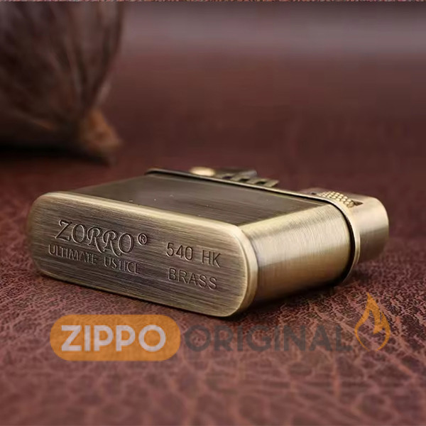 فندک بنزینی zorro طلایی انتیک