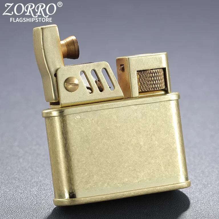 فندک بنزینی zorro طلایی انتیک