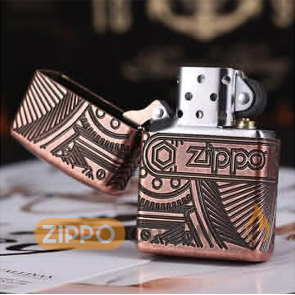 زیپو اصل کد 29523 Antique Copper Armor Gears
