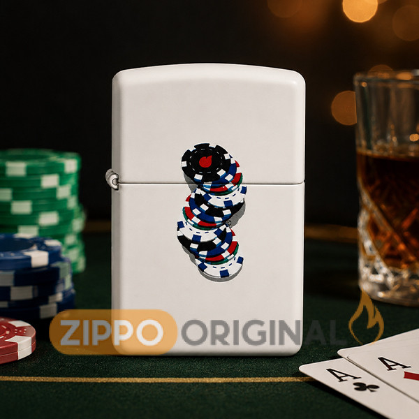 زیپو اصل کد 214 Poker Chps