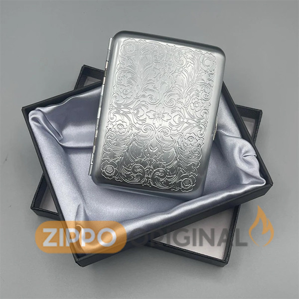 کیف سیگار برند Guipai سیلور گل دار