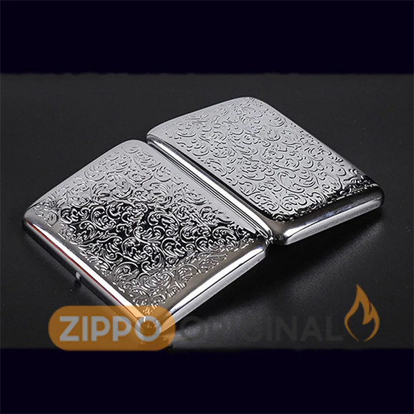 کیف سیگار برند Guipai سیلور گل دار