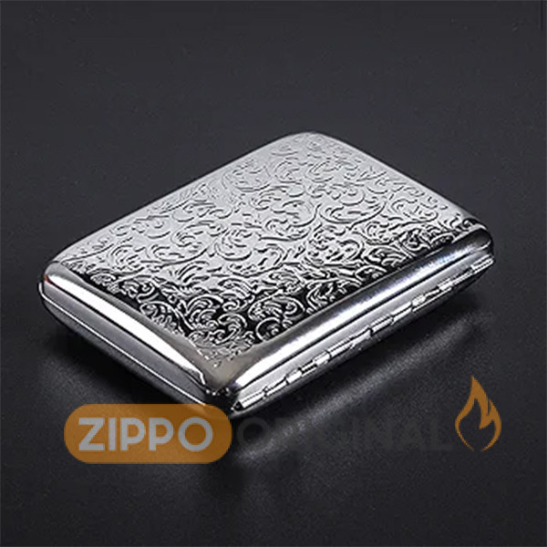 کیف سیگار برند Guipai سیلور گل دار
