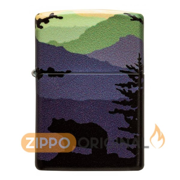 زیپو اصل کد 49482 طرح خرس Bear Landscape