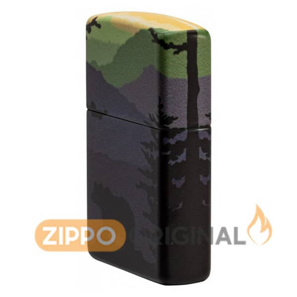 زیپو اصل کد 49482 طرح خرس Bear Landscape